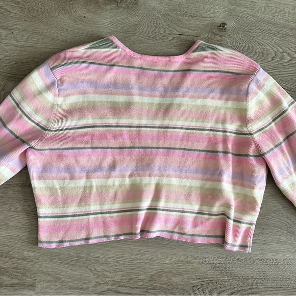 Vintage Cropped Striped Cardigan - Picture 4 of 4